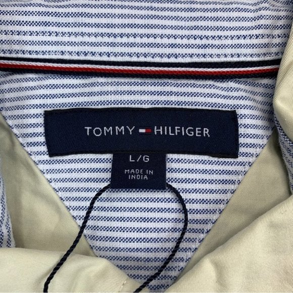Tommy Hilfiger Men's Oversized Twill Shirt Size L - Picture 8 of 13